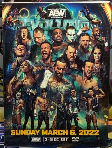 AEW DVD “Revolution 2022” (2-Disc Set)  (CM Punk, MJF, Moxley, Sting & so much more)