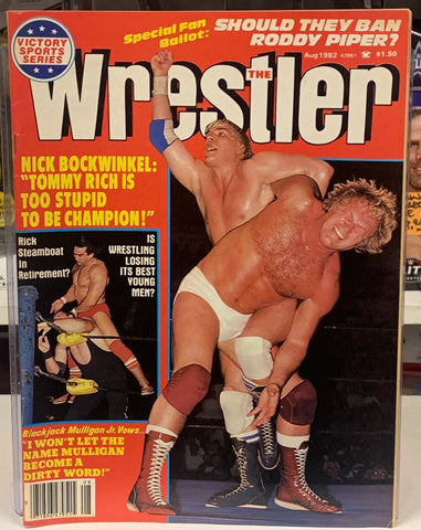 The Wrestler Magazine Aug. 1982 (Nick Bockwinkel, Tommy Rich)!!!