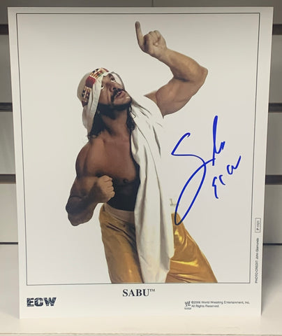 SABU Signed 8x10 Color Photo ECW (Comes w/ COA)