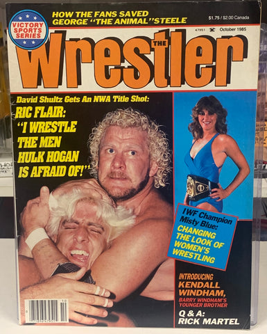 The Wrestler Magazine Oct. 1985 (Dr. DDavid Schultz, Flair, Misty Blue)!!!