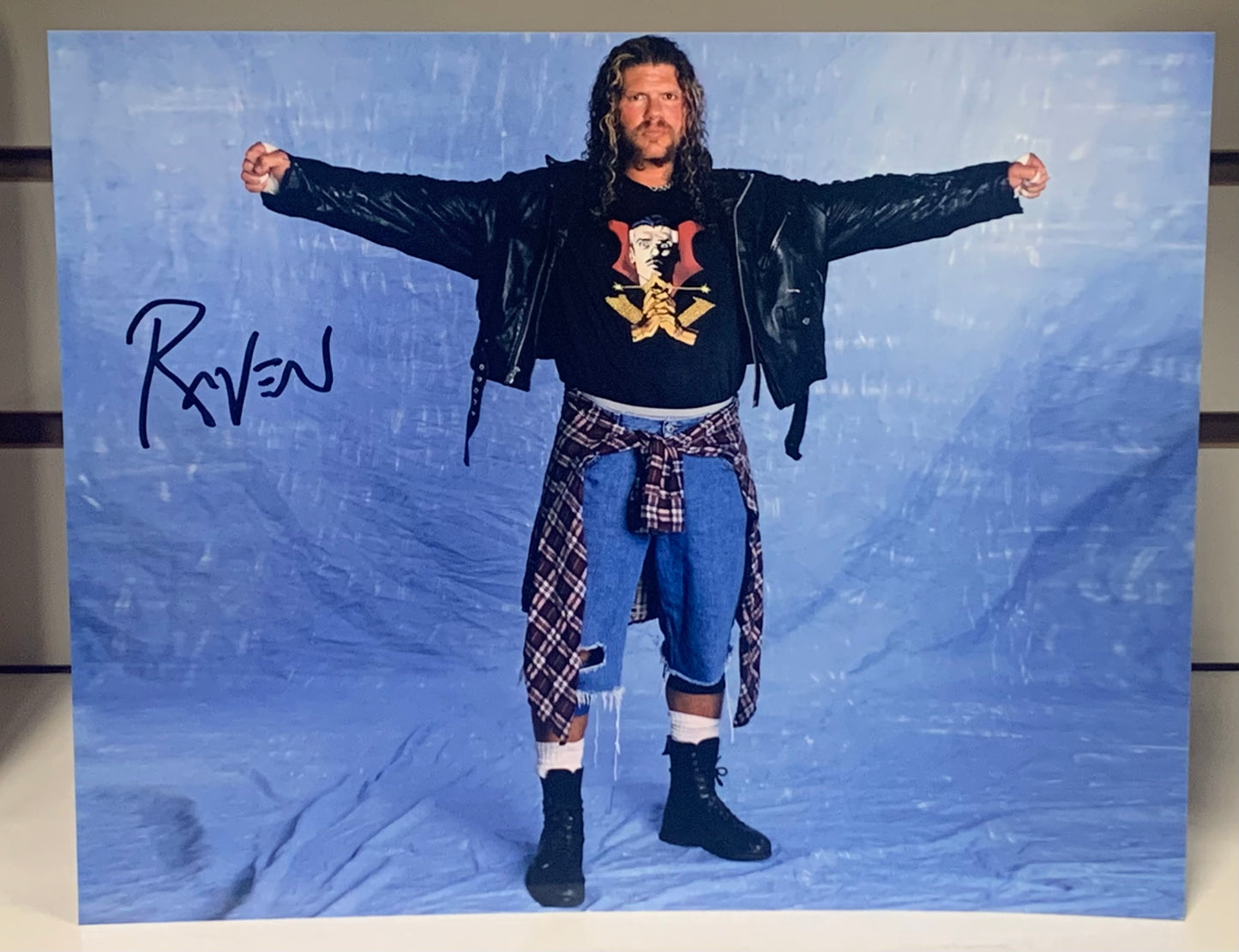 RAVEN Pose 4 Signed Photo COA
