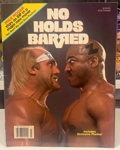 NO HOLDS BARRED Movie Program (Hulk Hogan, Zues)!!!