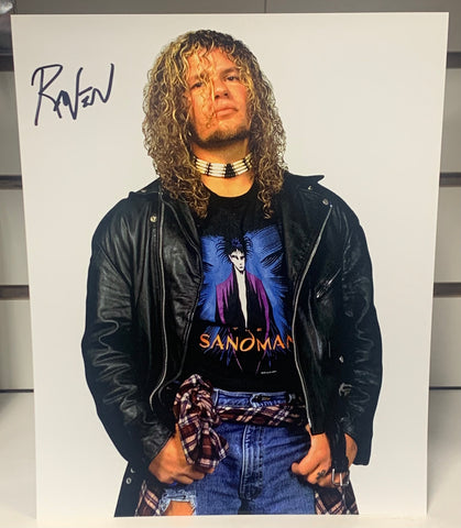 RAVEN Signed 8x10 Color Photo ECW WWE WCW (Comes w/COA)