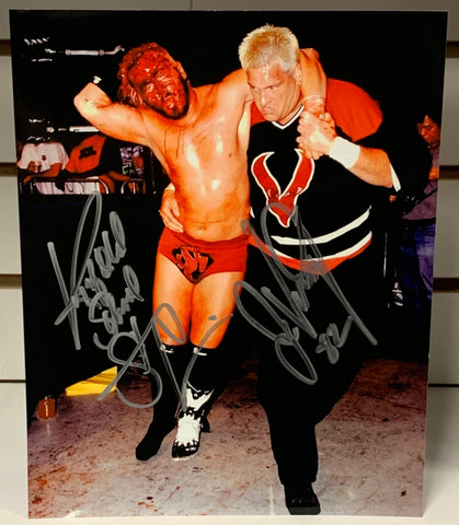 Steve Corino & Jack Victory Dual Signed 8x10 Color Photo ECW