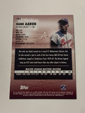 Hank Aaron 2023 Topps Stadium Club Card (Hall of Fame)