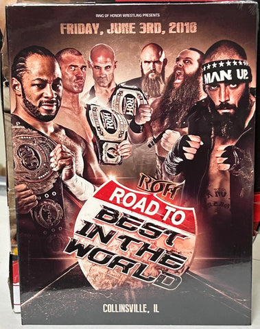 ROH Ring of Honor DVD “Road To Best In The World” 6/3/2016 (Jay Briscoe, War Machine, Jay Lethal & so much more)