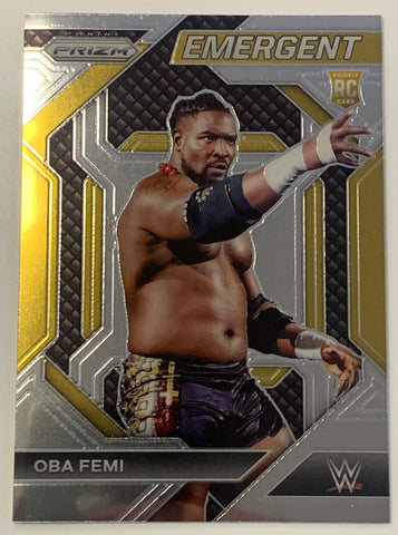 Oba Femi 2024 WWE NXT Panini Prizm Emergent Rookie Card