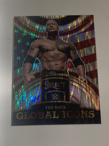 The Rock 2023 WWE Select “Global Icons” Card