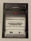 Matt Riddle 2021 WWE RAW Topps Authentic Superstar Autograph Card #78/199 (Only 199 Made)!!!