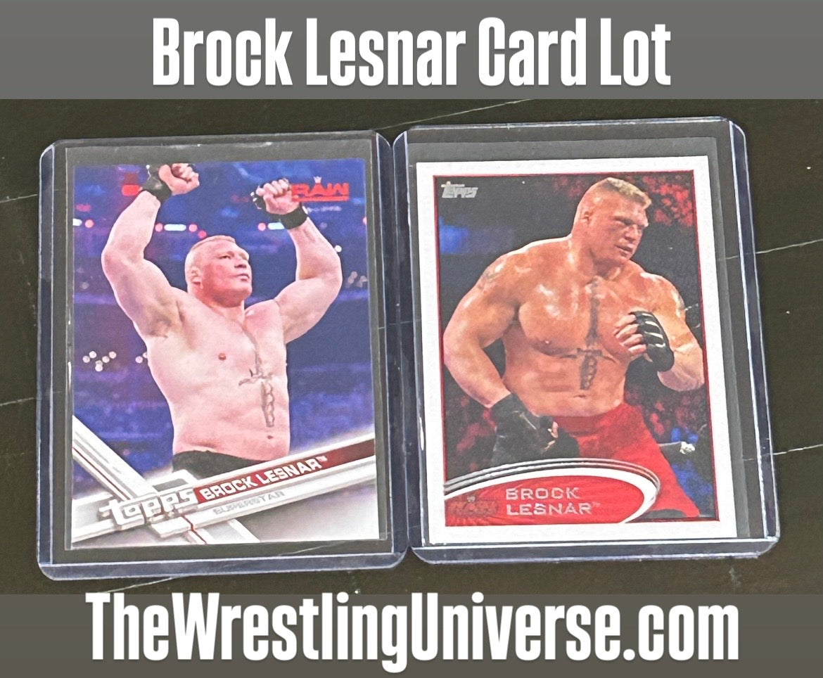 * Brock Lesnar WWE Card Lot (2 Different Cards)