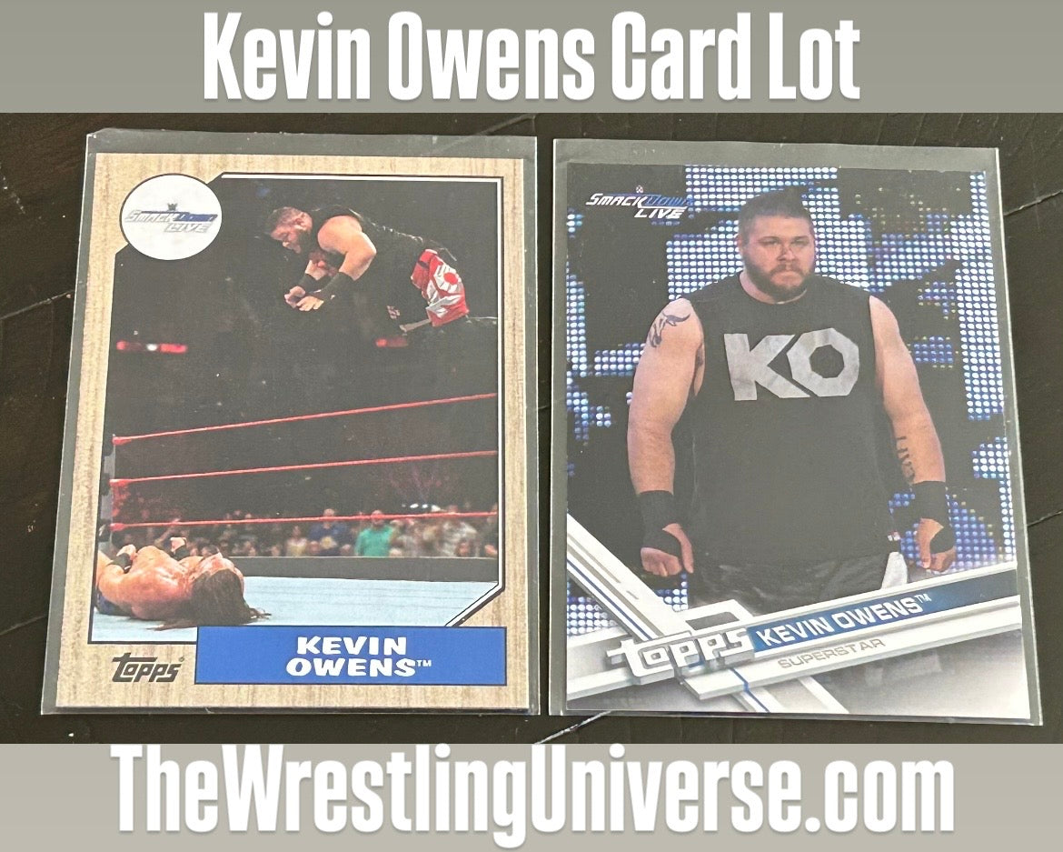 * Kevin Owens WWE Card Lot (2 Different Cards)