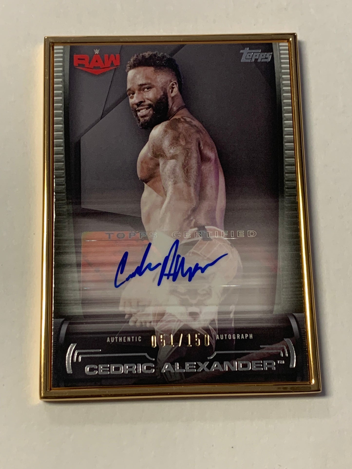 Cedrick Alexander 2021 WWE Topps Undisputed Authentic Superstar Autograph #/150 (Only 150 Made)!!!