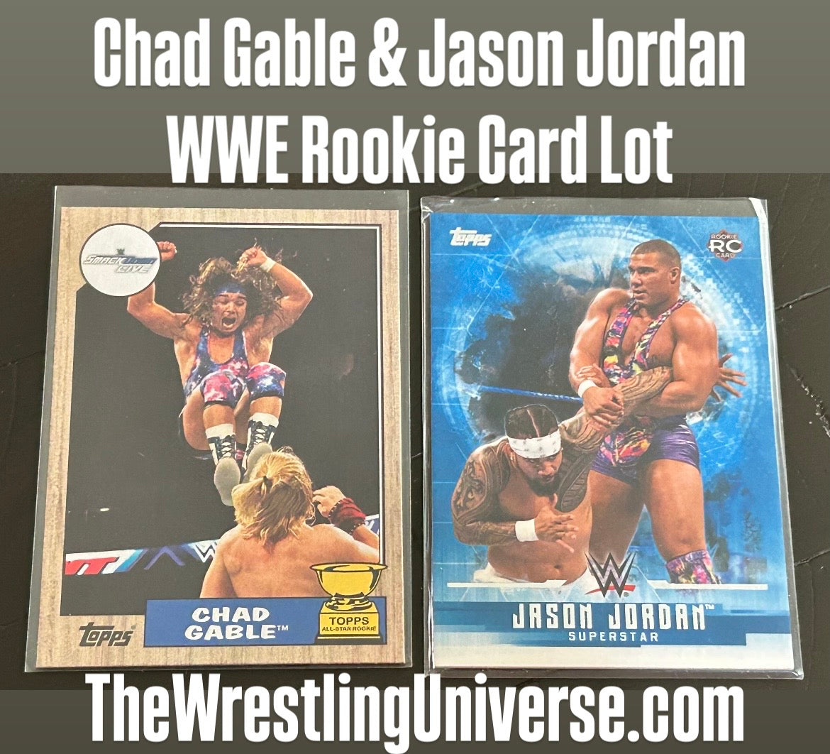 * Chad Gable & Jason Jordan WWE Rookie Card Lot (2 Different Cards)