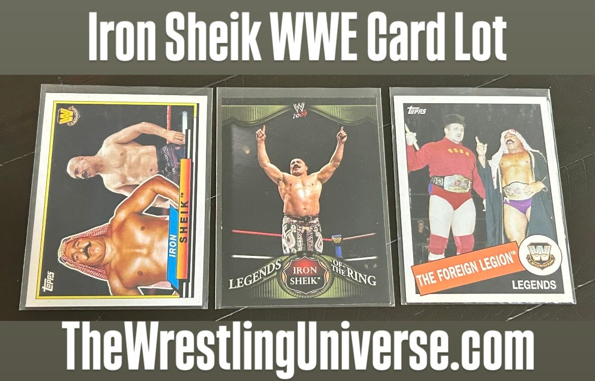 * Iron Sheik WWE Hall of Fame Card Lot (3 Different Cards)
