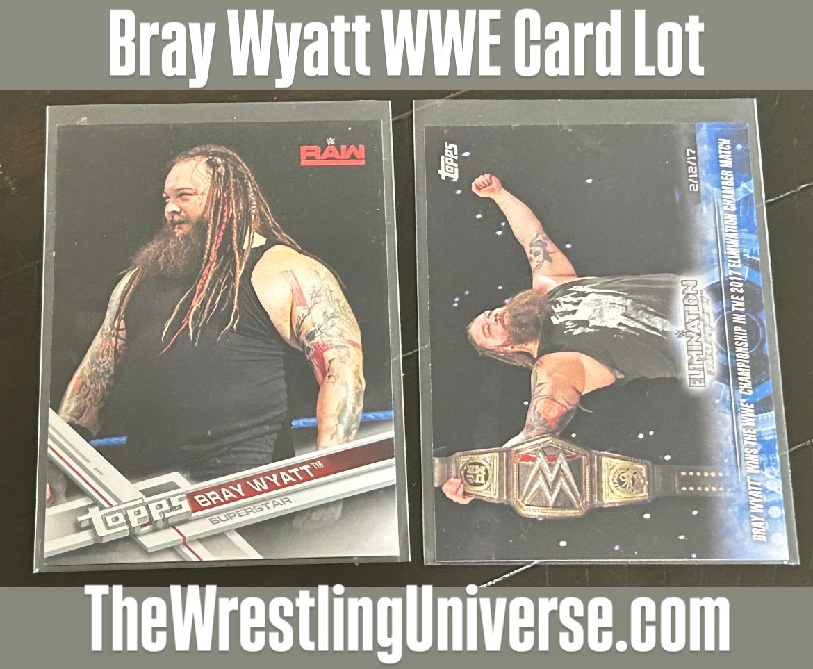 * Bray Wyatt WWE Card Lot (2 Different Cards)