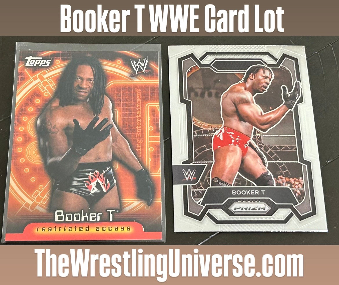 * Booker T WWE Card Lot (2 Different Cards)