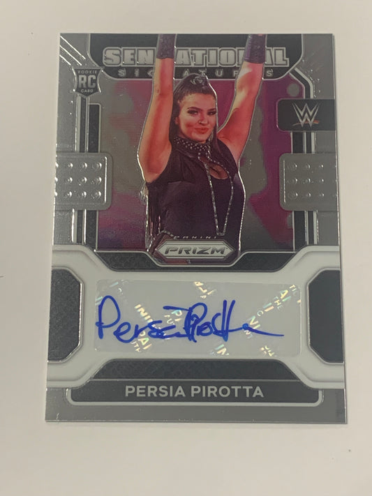 Persia Pirotta (Steph DeLander) 2022 WWE Prizm Sensational Autographed ROOKIE