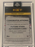 Franky Monet (Taya Valkyrie) 2021 WWE NXT Topps Fully Loaded Rookie Card #18/75 (Only 75 Made)!!!