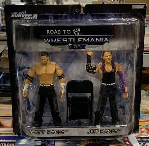 The Hardy Boyz WWE Jakks “Road To Wrestlemania 23” Action Figures (RED HOT)