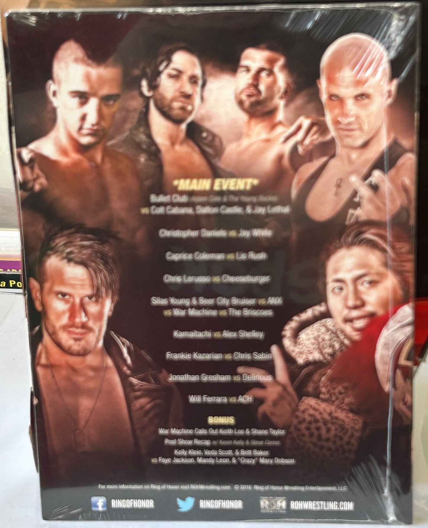 ROH Ring of Honor DVD (Sealed) “Reloaded Tour 2016” 9/16/2016 (Lethal, Cole, Young Bucks)