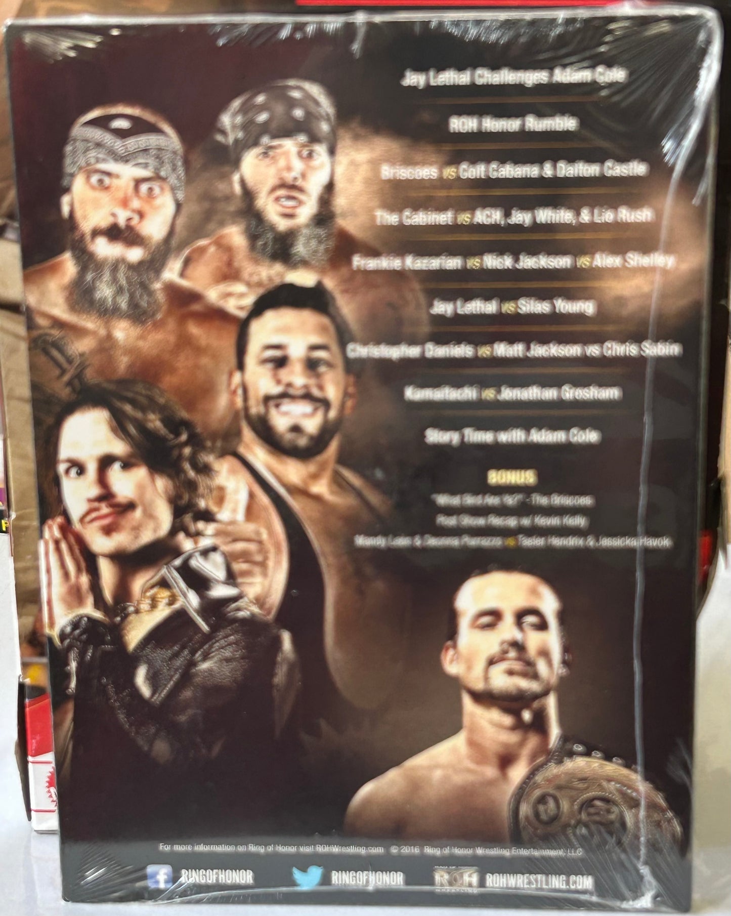 ROH Ring of Honor DVD (Sealed) “Reloaded Tour 2016” 9/17/2016 (Cole, Lethal, Briscoes, Jay White)