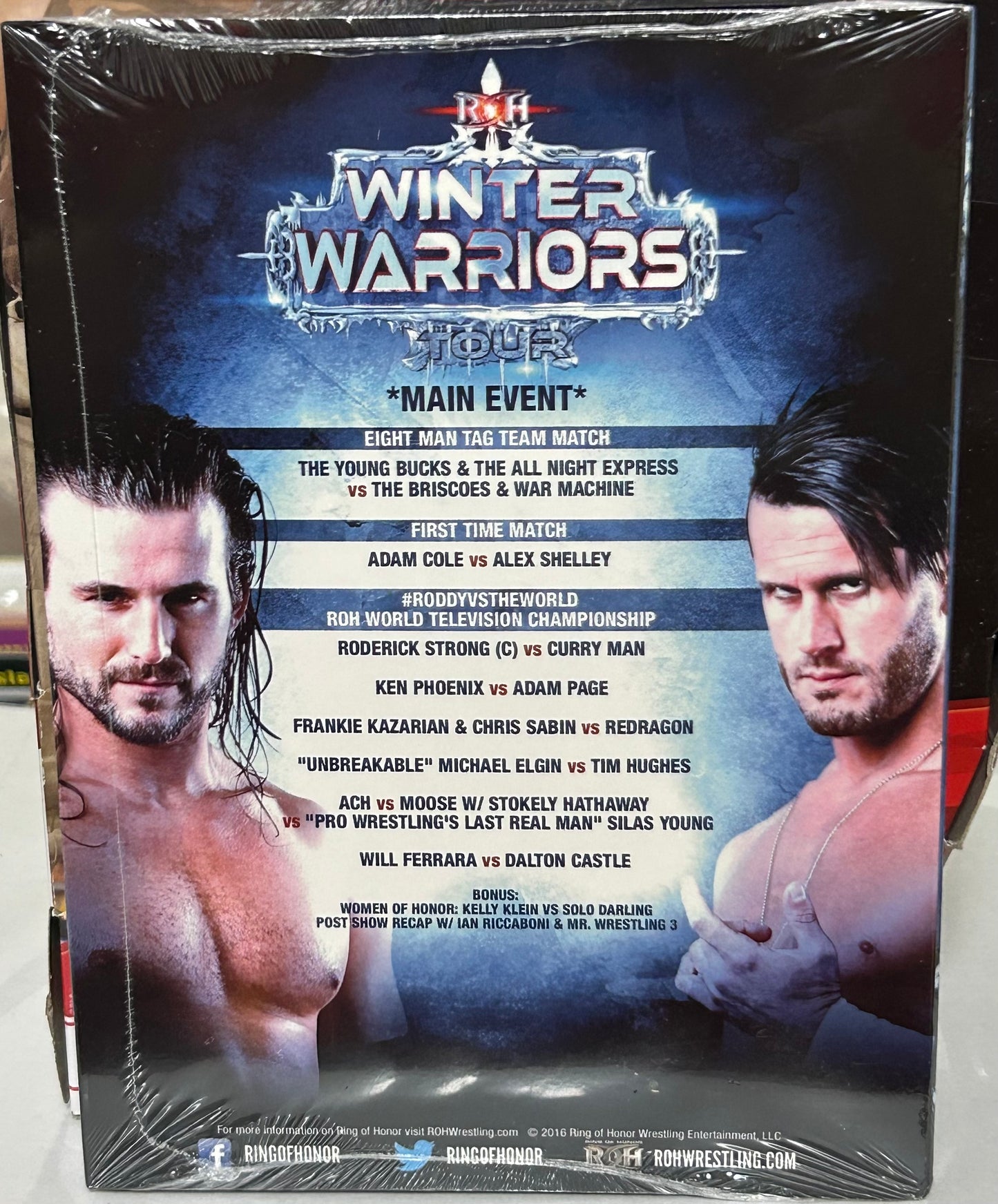ROH Ring of Honor DVD (Sealed) “Winter Warriors 2016” 1/15/2016 (Young Bucks, Briscoes)