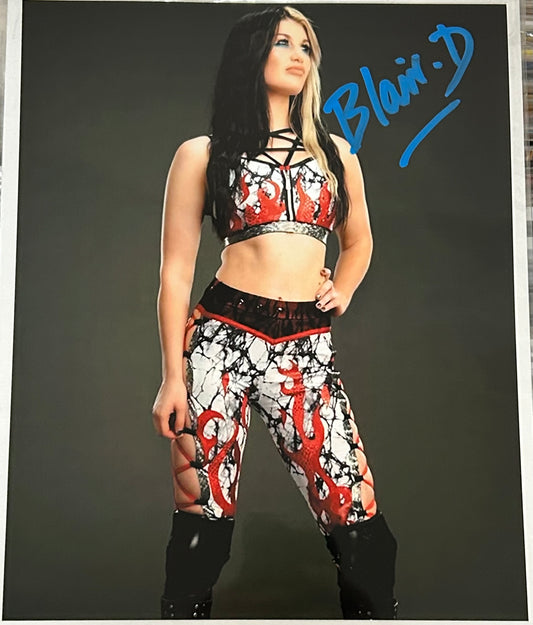 Blair Davenport Signed NXT WWE 8x10 Color Photo (Comes w/COA)