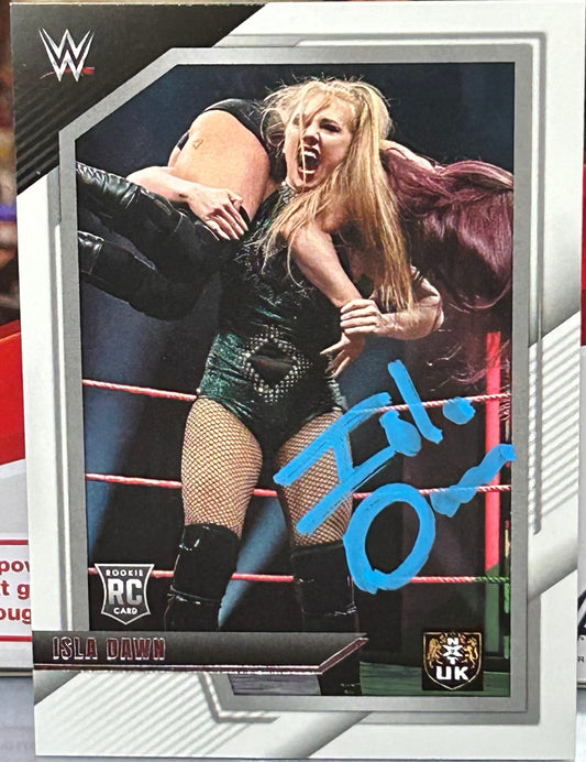 Isla Dawn SIGNED 2022 NXT WWE Panini ROOKIE COA