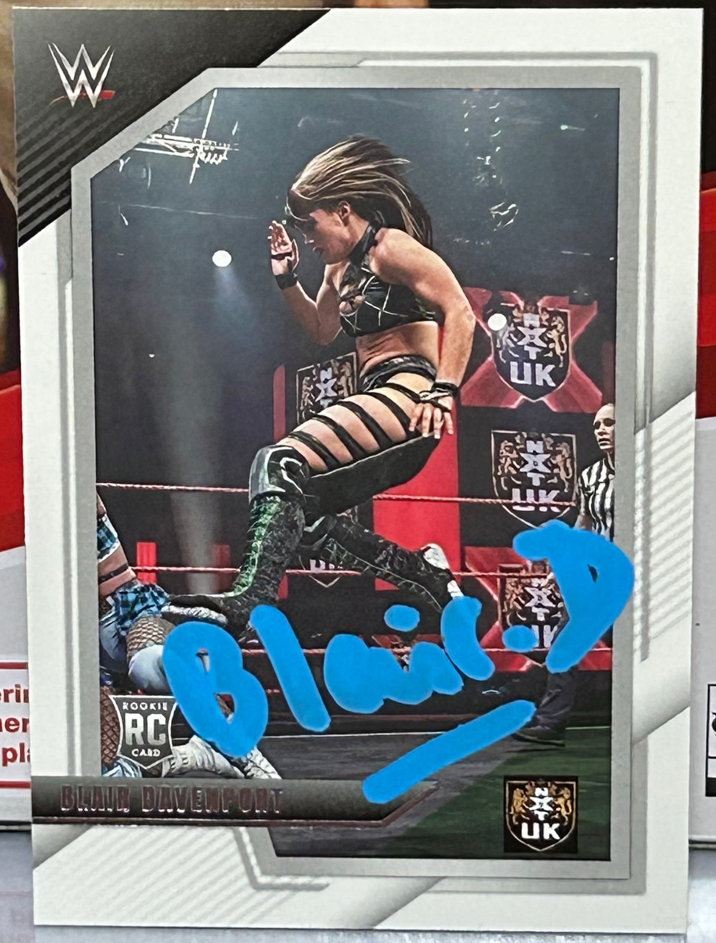 Blair Davenport SIGNED 2022 NXT WWE Panini ROOKIE COA