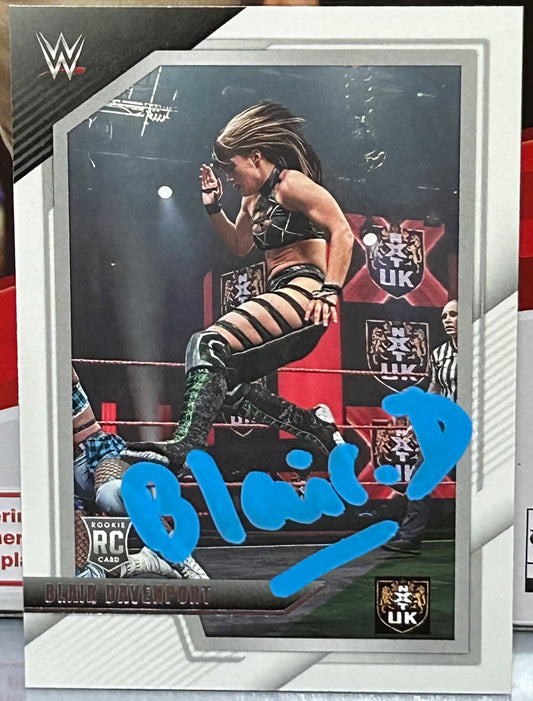 Blair Davenport SIGNED 2022 NXT WWE Panini ROOKIE COA