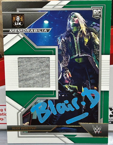 Blair Davenport SIGNED 2022 NXT WWE Panini Green Parallel Relic ROOKIE Card (Comes w/COA)