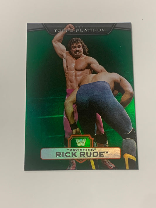 Ravishing Rick Rude 2010 WWE Topps Platinum Green Parallel #/499