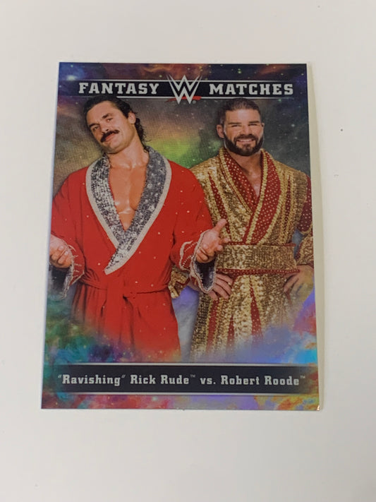 Ravishing Rick Rude & Bobby Roode 2020 WWE Topps Chrome Fantasy Matches