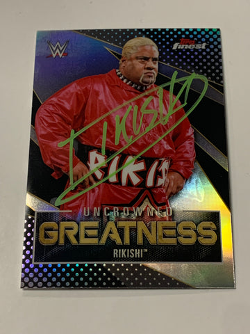 Rikishi Signed 2021 WWE Topps Finest “Uncrowned Greatness” Card (Comes w/COA)