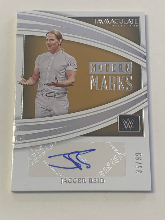 Jagger Reid 2022 WWE NXT Chronicles Immaculate Collection Modern Marks Signed #/99 (Only 99 Made)!!!
