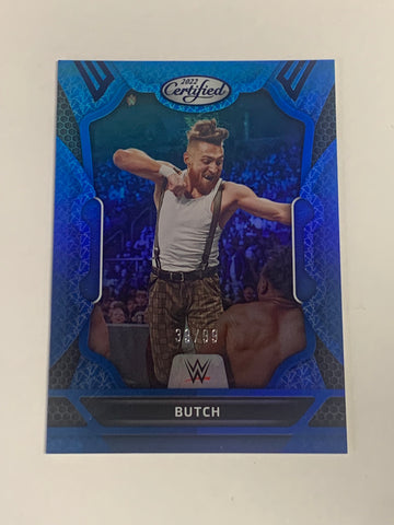 Pete Dunne aka Butch 2022 Panini Chronicles Certified Blue Parallel Refractor Card #39/99 (Only 99 Made)!!!