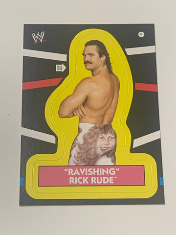 Ravishing Rick Rude 2012 WWE Topps Heritage Sticker Card!!!