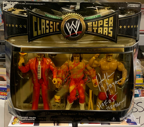 Mega Maniacs WWE Jakks Classic Superstars 3-pack (Signed by Hulk Hogan & Brutus Beefcake)