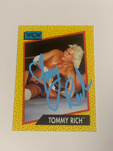 Tommy Rich SIGNED 1991 WCW Card (Comes w/COA)!!!