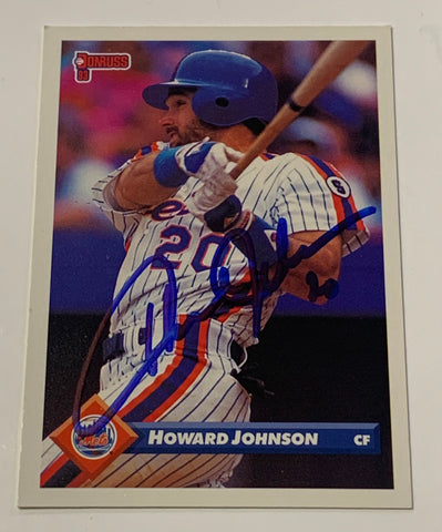 Howard Johnson SIGNED 1993 Donruss Card (Comes w/COA)