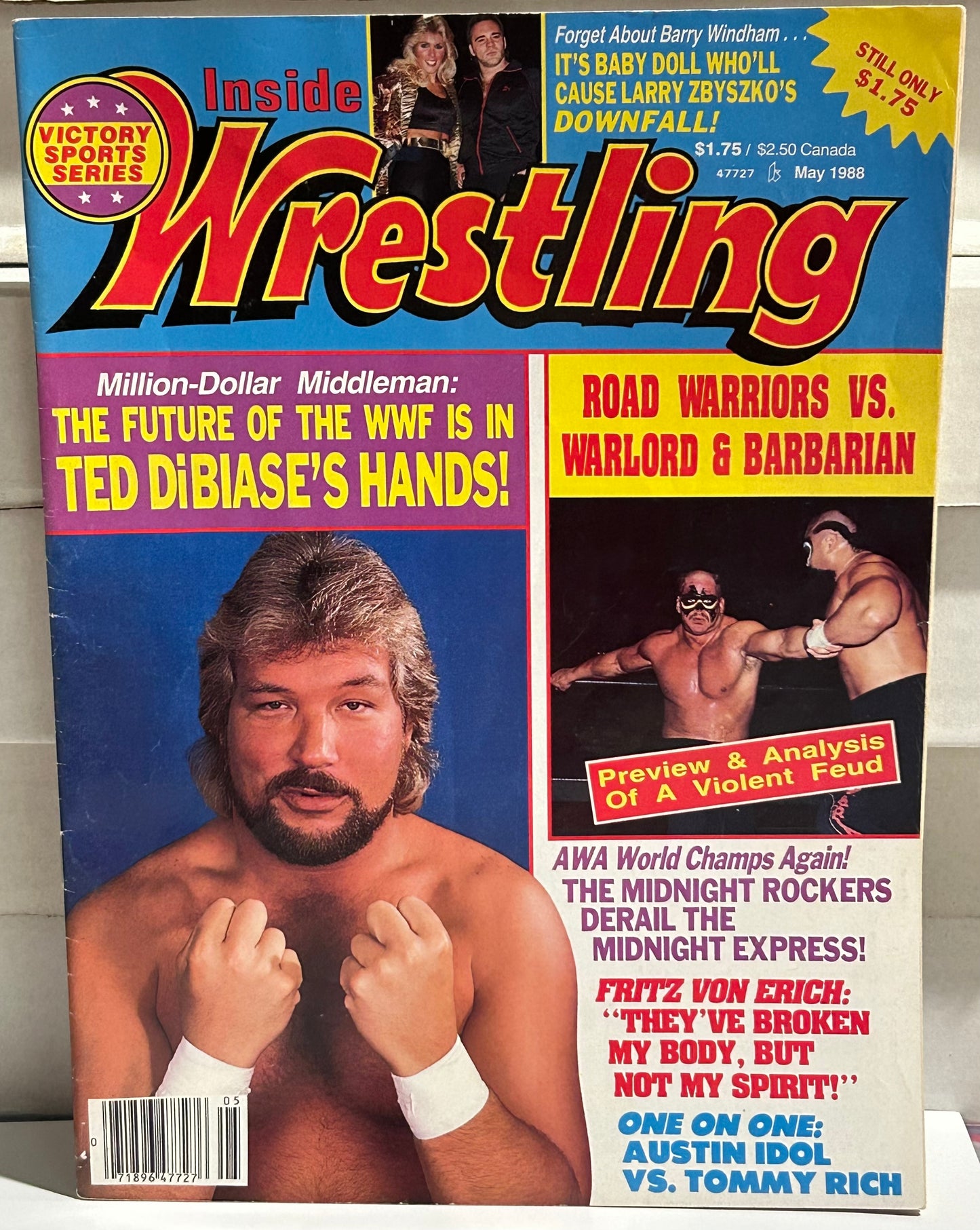 Inside Wrestling Magazine May 1988 (Ted DiBiase, Ric Flair, Hulk Hogan, Andre)