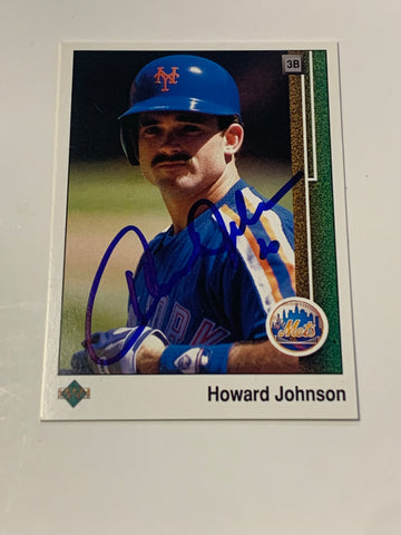 Howard Johnson SIGNED 1989 Upper Deck Card (Comes w/COA)