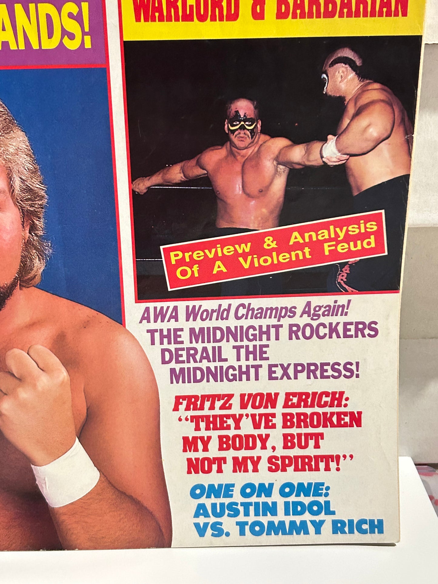 Inside Wrestling Magazine May 1988 (Ted DiBiase, Ric Flair, Hulk Hogan, Andre)