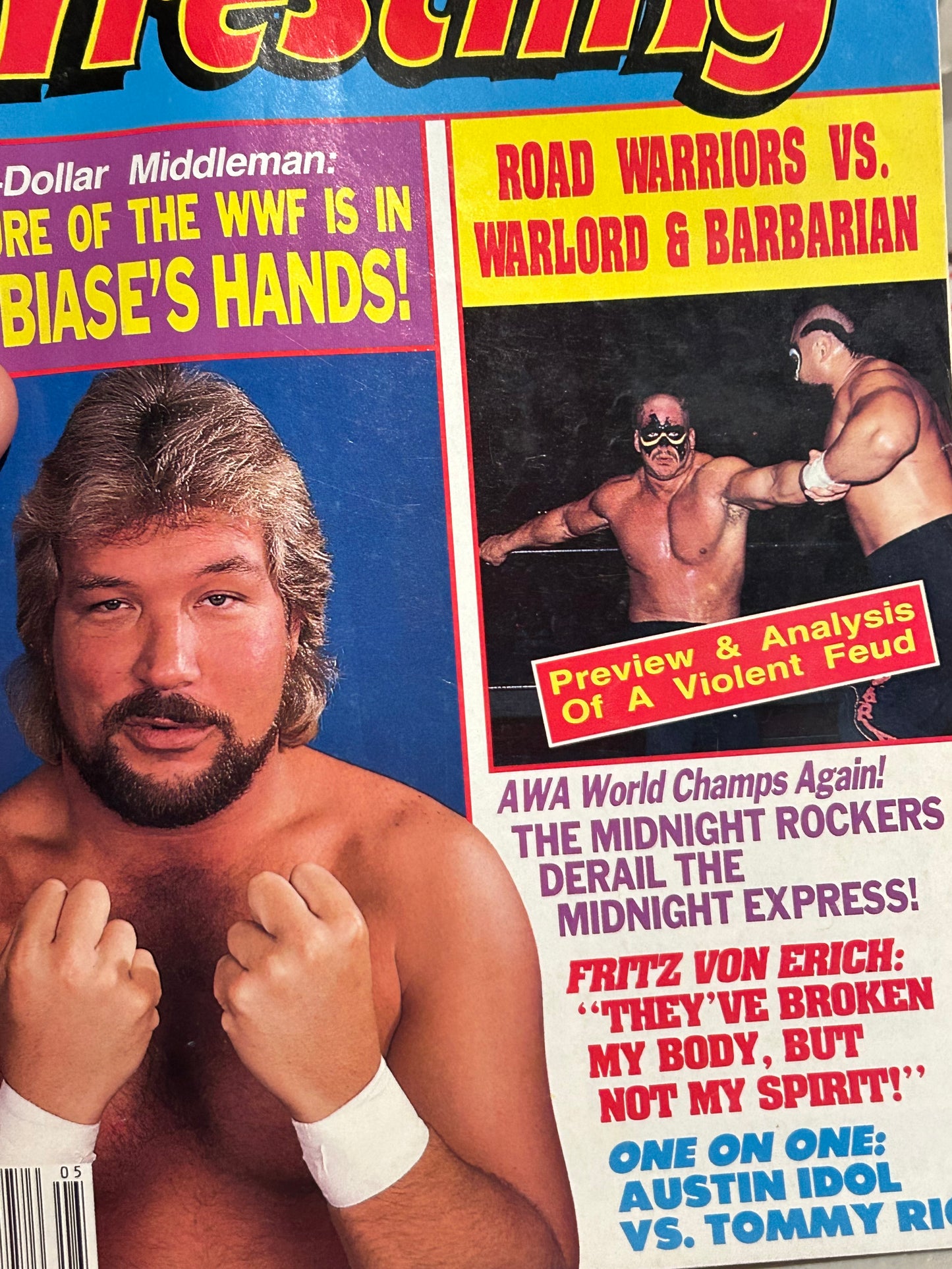Inside Wrestling Magazine May 1988 (Ted DiBiase, Ric Flair, Hulk Hogan, Andre)