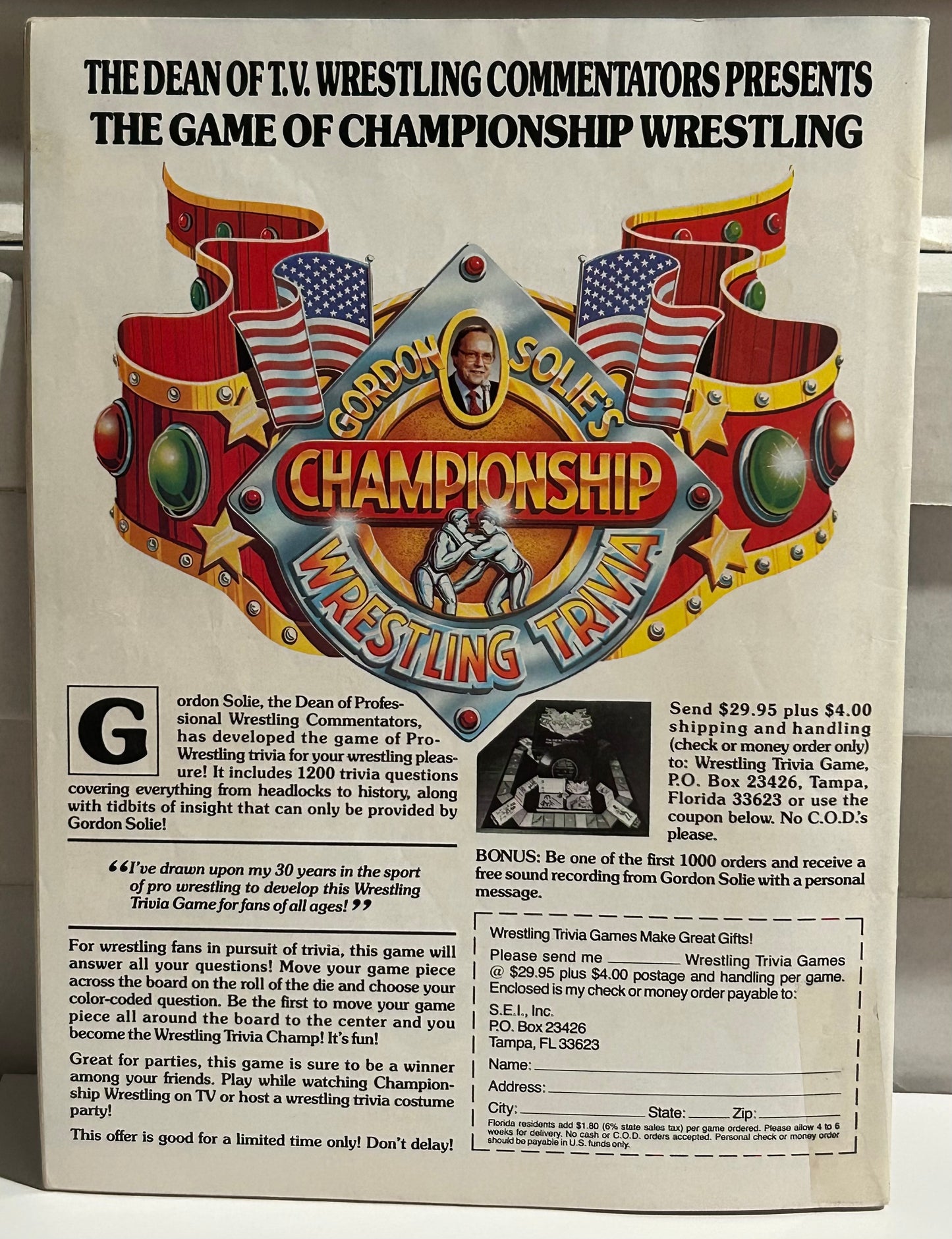 Inside Wrestling Magazine May 1988 (Ted DiBiase, Ric Flair, Hulk Hogan, Andre)