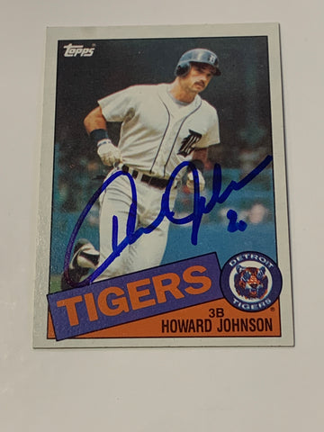 Howard Johnson SIGNED 1985 Topps Card (Comes w/COA)