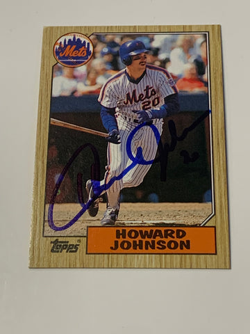 Howard Johnson 1987 Topps Card (Comes w/COA)