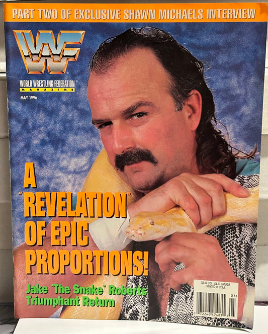 WWF WWE Magazine May 1996 (Jake “The Snake” Roberts)