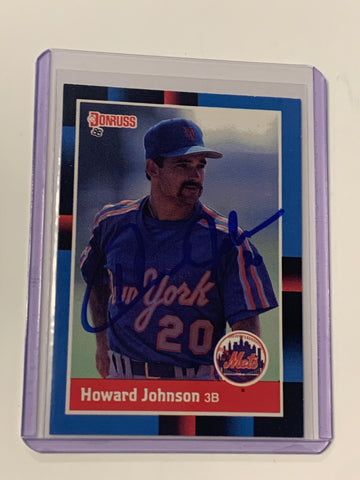 Howard Johnson SIGNED 1988 Donruss Card (Comes w/COA)