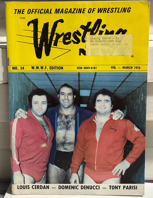 The Wrestling News Magazine Feb-March 1976 (#34, WWWF Edition)
